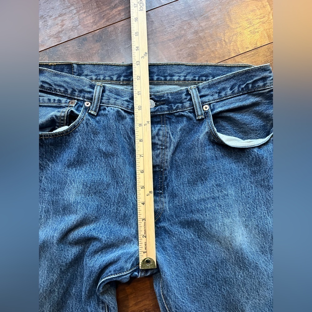 Levi’s 501 Button Fly Work Jean Men’s 36x34 FLAWED - Picture 9 of 11